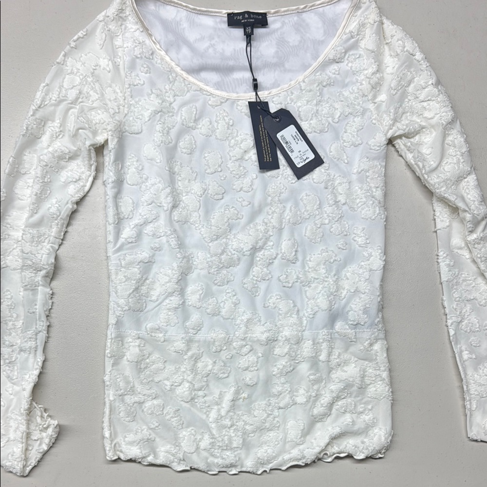 Ivory Lace Long Sleeve Top